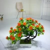 Mini artificial bonsai flowers, small potted plants, factory direct sales of artificial flower plants details Picture